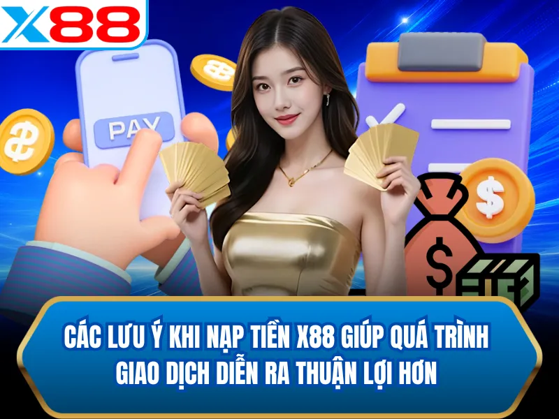 Các lưu ý khi Nạp Tiền X88 giúp quá trình giao dịch diễn ra thuận lợi hơn Các lưu ý khi Nạp Tiền X88 giúp quá trình giao dịch diễn ra thuận lợi hơn