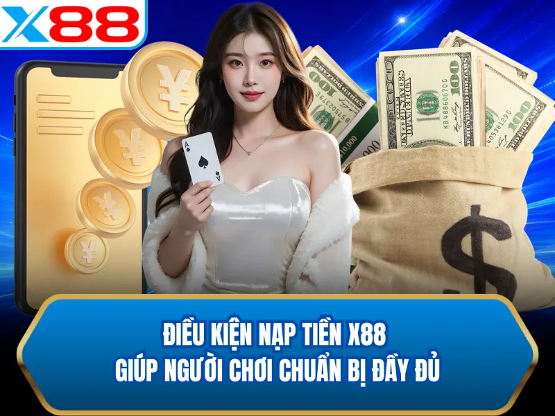 Điều kiện nạp tiền X88 giúp người chơi chuẩn bị đầy đủ Điều kiện nạp tiền X88 giúp người chơi chuẩn bị đầy đủ